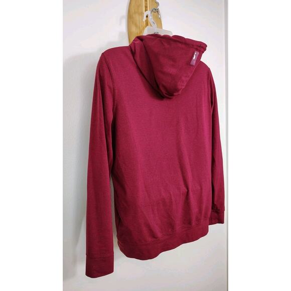 Rhoback Hesi Performance Hoodie Mens Small Red Pullover Top Stretch Long Sleeve - Picture 8 of 11
